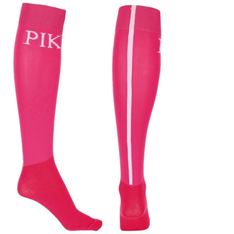 Pikeur Knee Socks with Logo - Pink