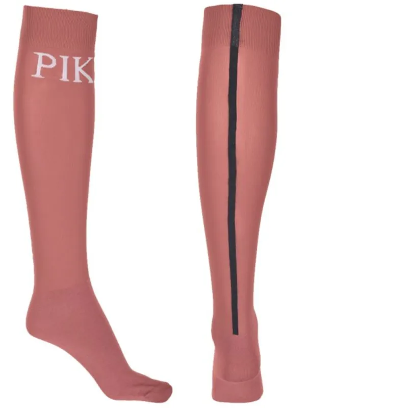 Pikeur Knee Socks with Logo - Rose
