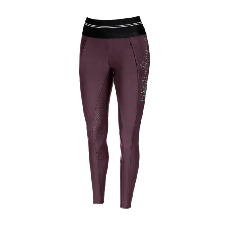 Pikeur Gia Grip Athleisure Ladies Riding Tights  - Bordeaux