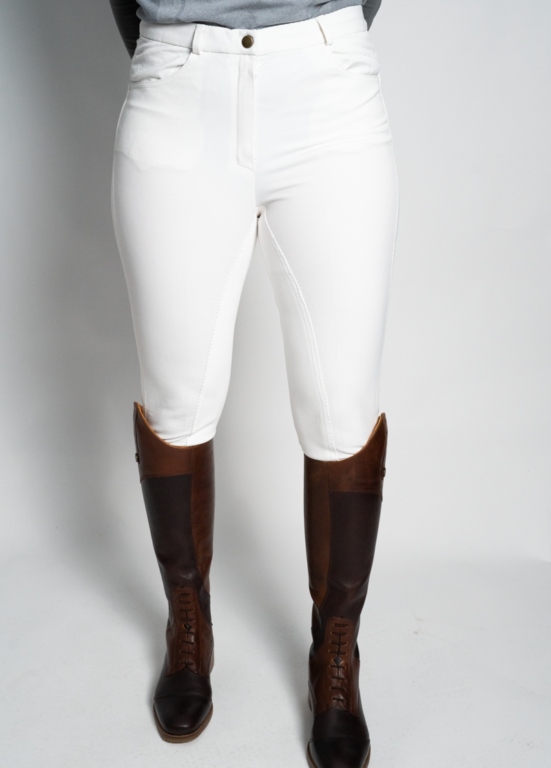 Montar ESS High Waist Ladies Breeches - Silver Grey