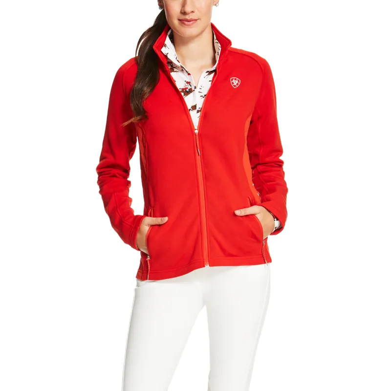 Ariat Ladies Lux Full Zip Top - Red