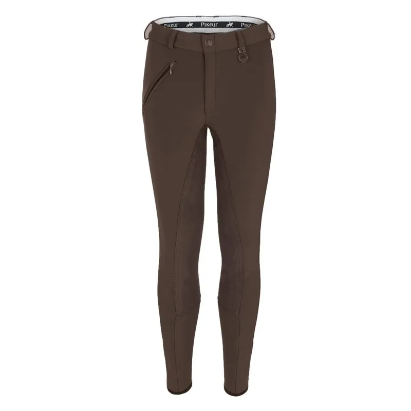 Pikeur Lugana McCrown Full Seat Ladies Breeches - Khaki/Brown