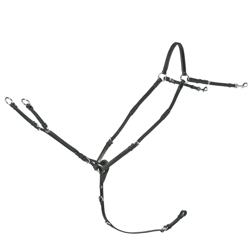 Schockemohle Race II Breastplate - Black/Gold-2