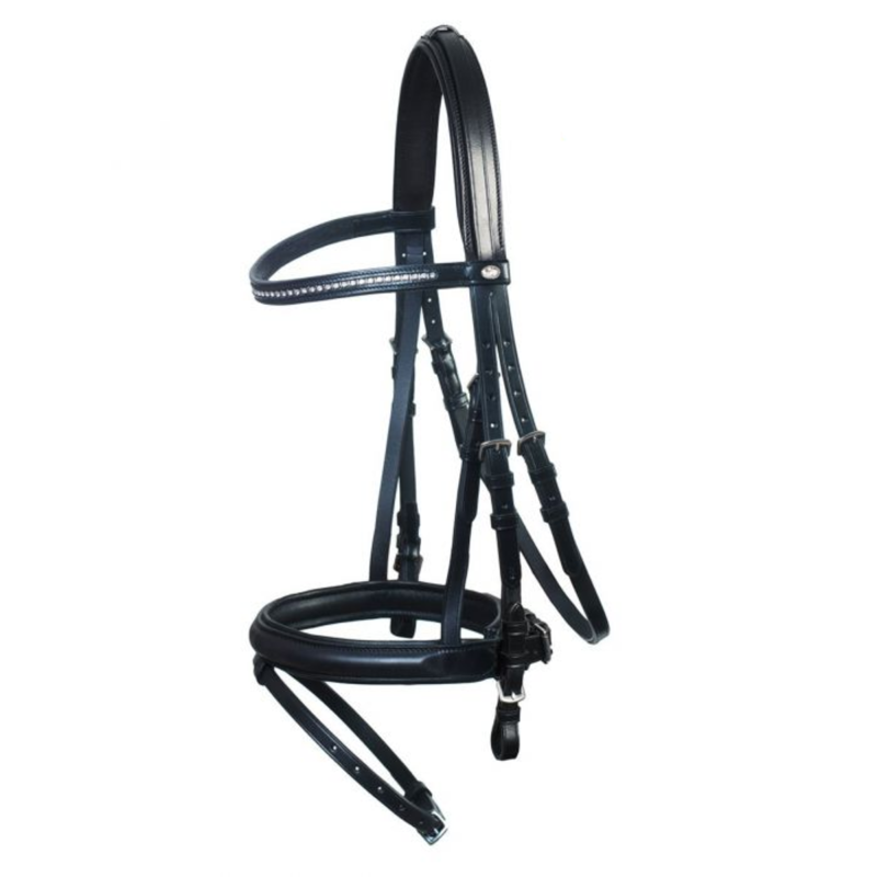 Schockemohle Hamburg Bridle - Black/Silver