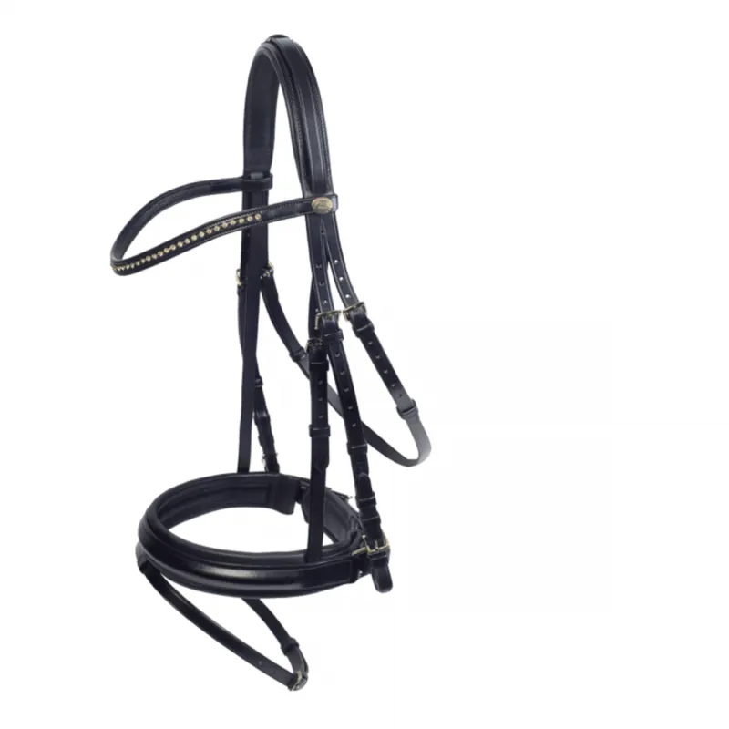 Schockemohle Lyon Bridle - Black/Gold
