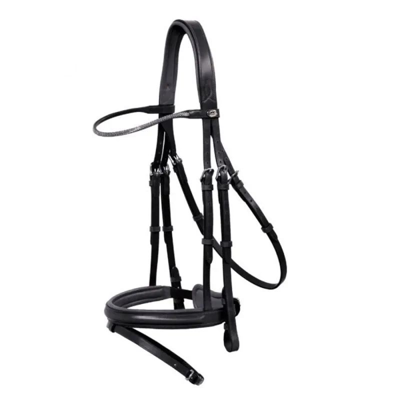 Schockemohle Delaware Bridle - Black/Silver