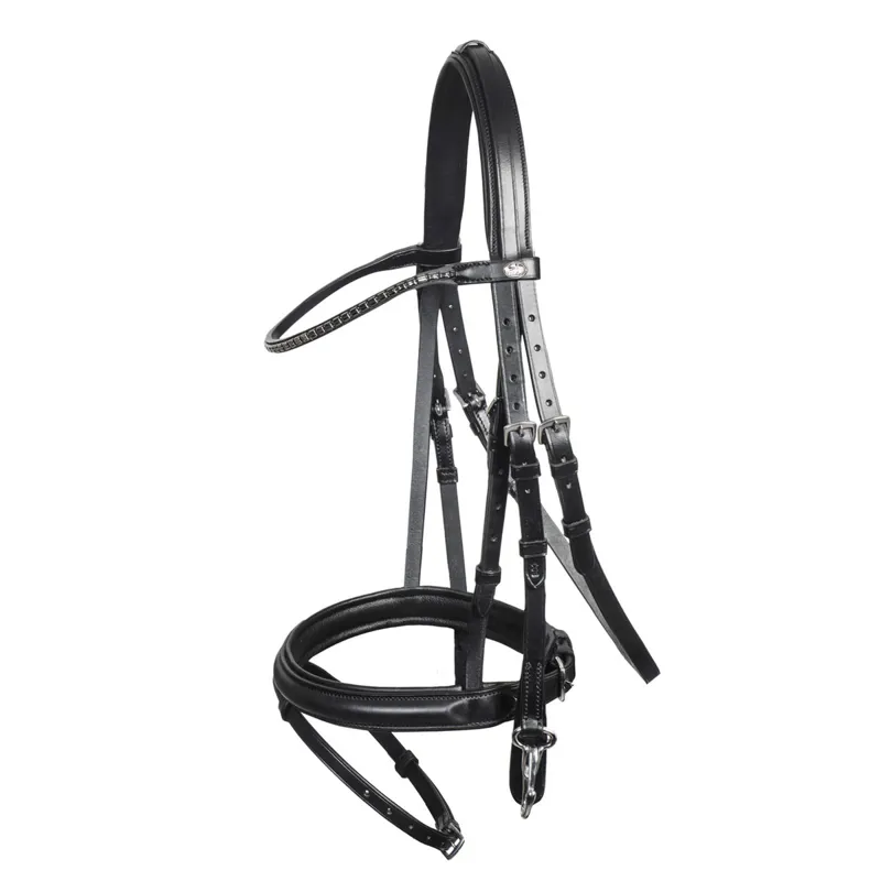 Schockemohle Stuttgart Bridle - Black/Silver