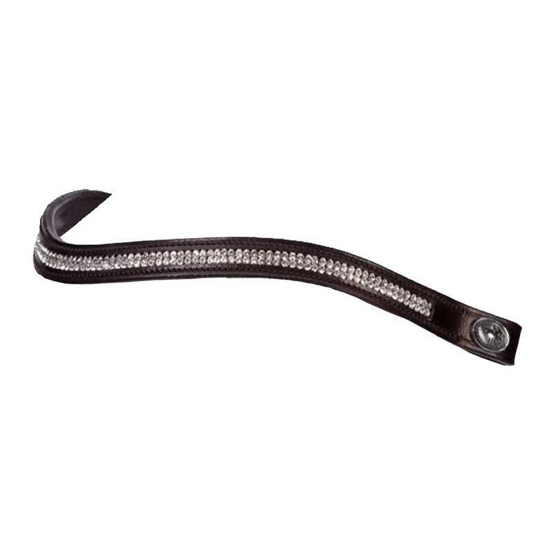 Schockemohle Swing Diamante Browband - Black/Gold
