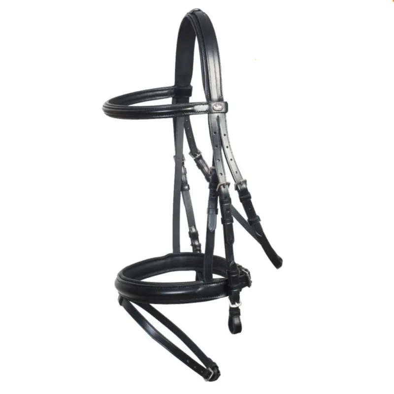 Schockemohle Bremen Plain Bridle - Black/Silver