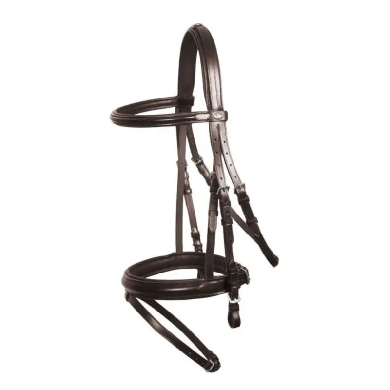 Schockemohle Bremen Plain Bridle - Brown/Silver