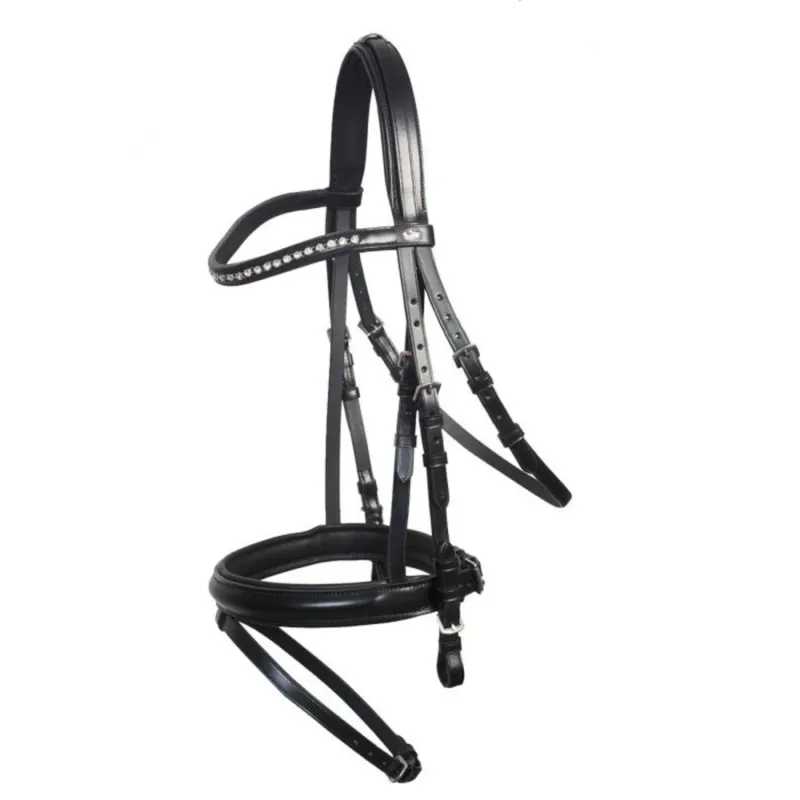 Schockemohle Berlin Bridle - Black/Silver-1
