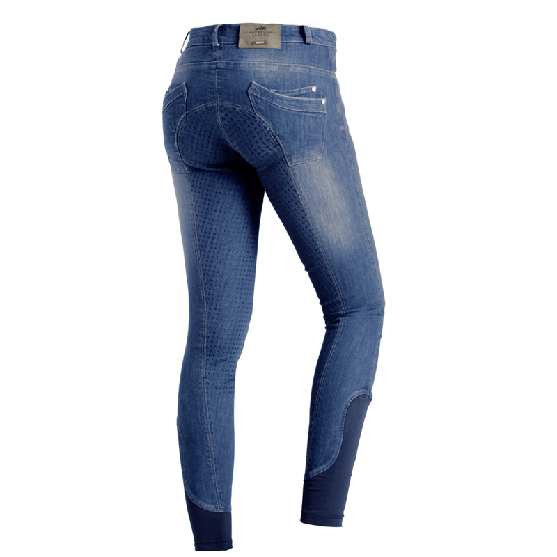 Schockemohle Delphi Jeans Ladies Breeches - Blue-1
