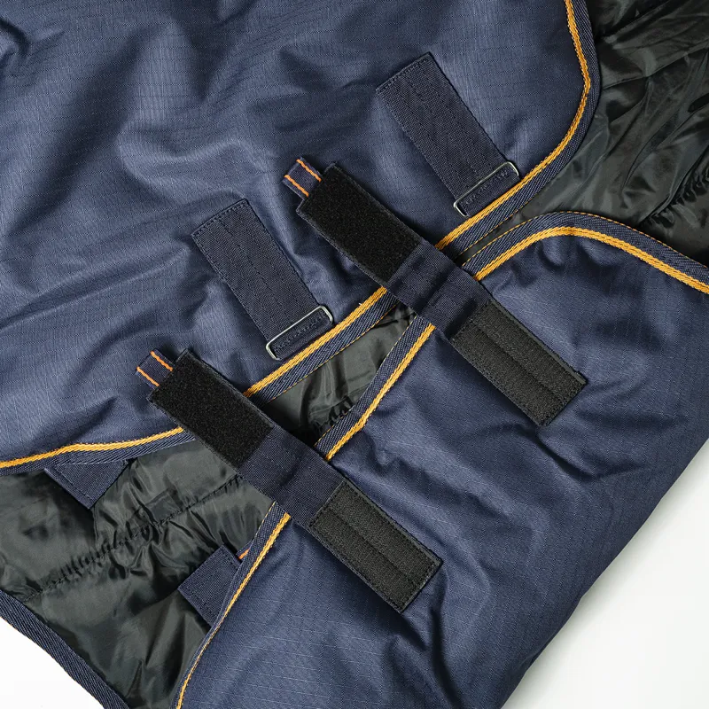 Loveson Plus 350g Turnout Rug - Navy/Navy/Orange-4