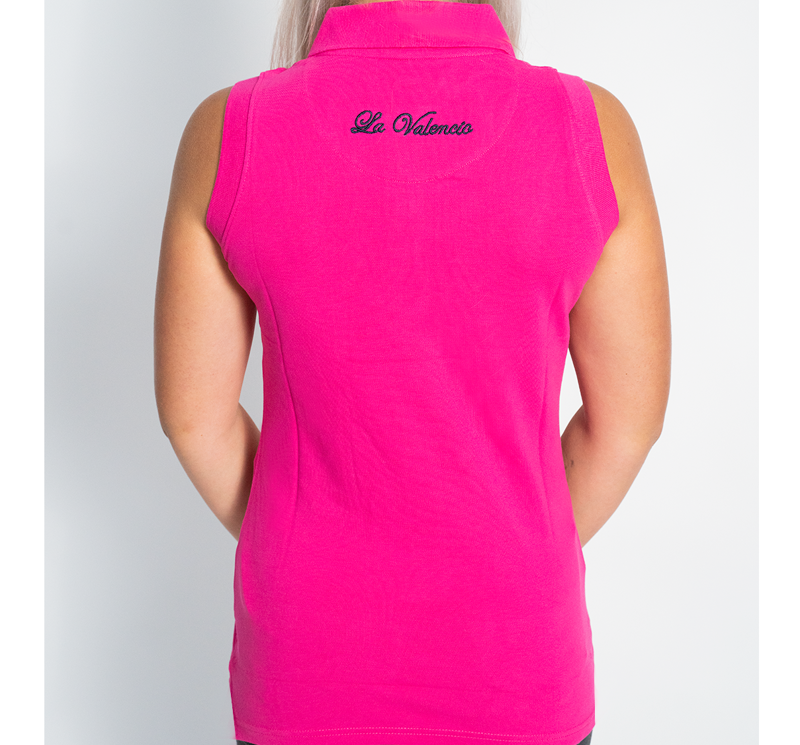La Valencio Olympic Fabia Ladies Sleeveless Polo Shirt-1