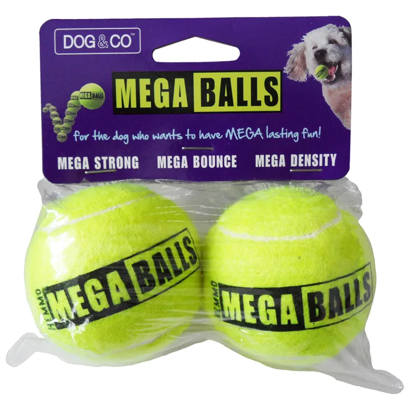 Hem and Boo Mega 2.5 inch Balls - Yellow - 2 Pack