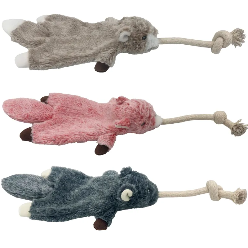Hem and Boo Flatty Rats Rope Toy - Assorted