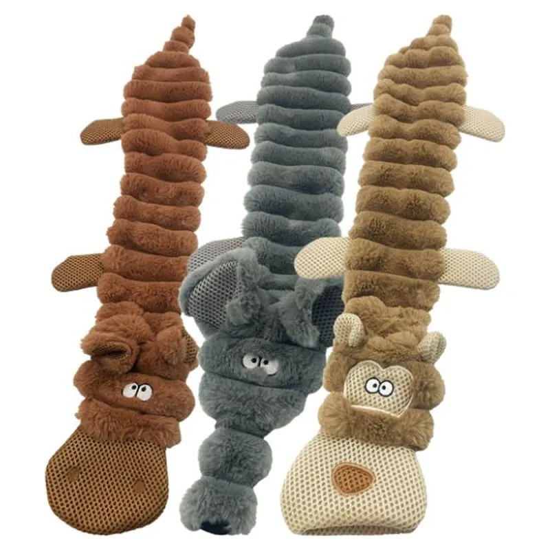 Hem and Boo Wild Animals with Crinkle Noise Dog Toy - Assorted
