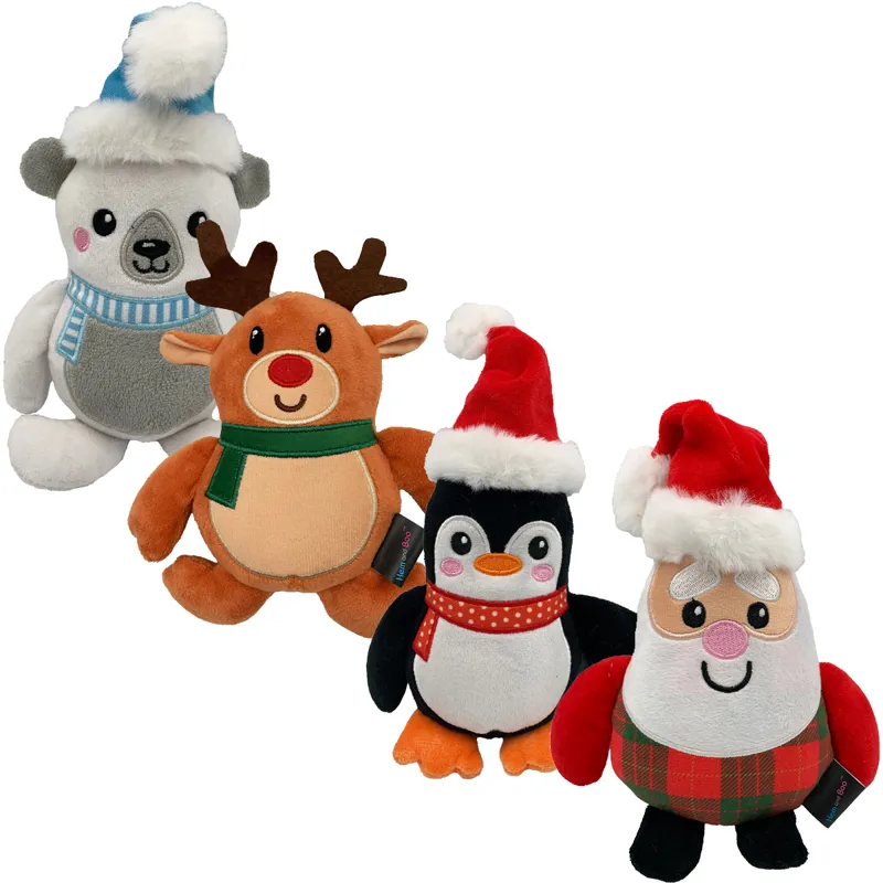 Hem and Boo Christmas Dog Toys - 2 Pack - Assorted