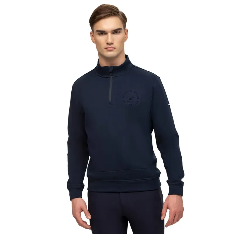 Tommy Hilfiger Men's Dallas 1/4 Zip Sweatshirt  - Desert Sky 