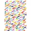 Deckled Edge Gift Wrap - Prancing Rainbow Ponies 