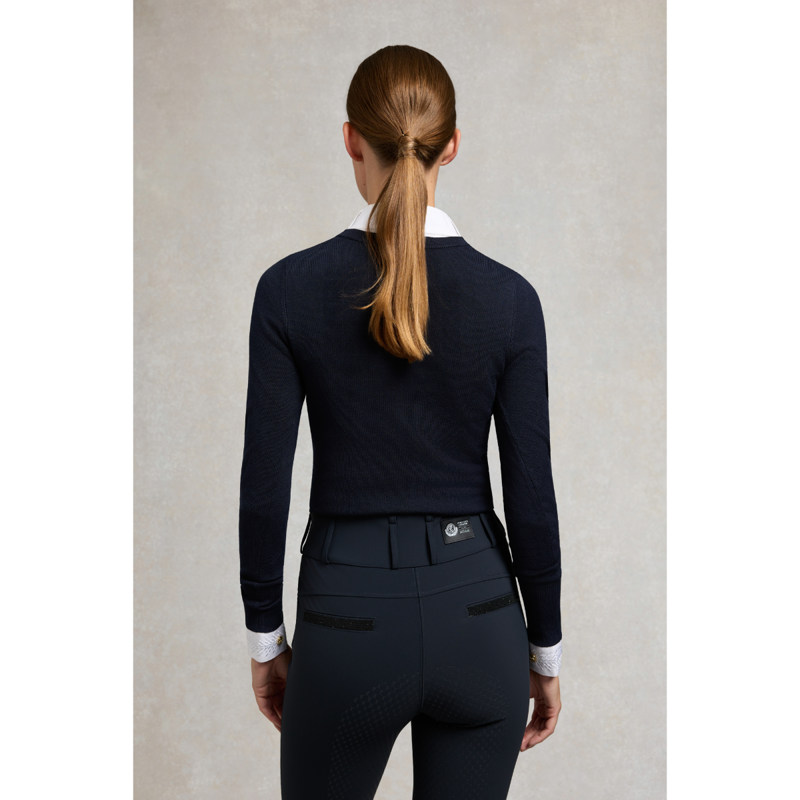 Holland Cooper Premium High Rise Breeches - Ink Navy-1
