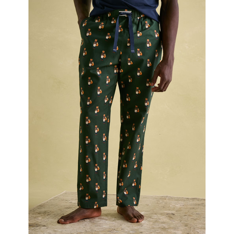 Joules Men's Dozer Cotton Pyjama Bottoms - Fenton Fox-1