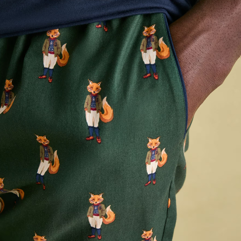 Joules Men's Dozer Cotton Pyjama Bottoms - Fenton Fox-6
