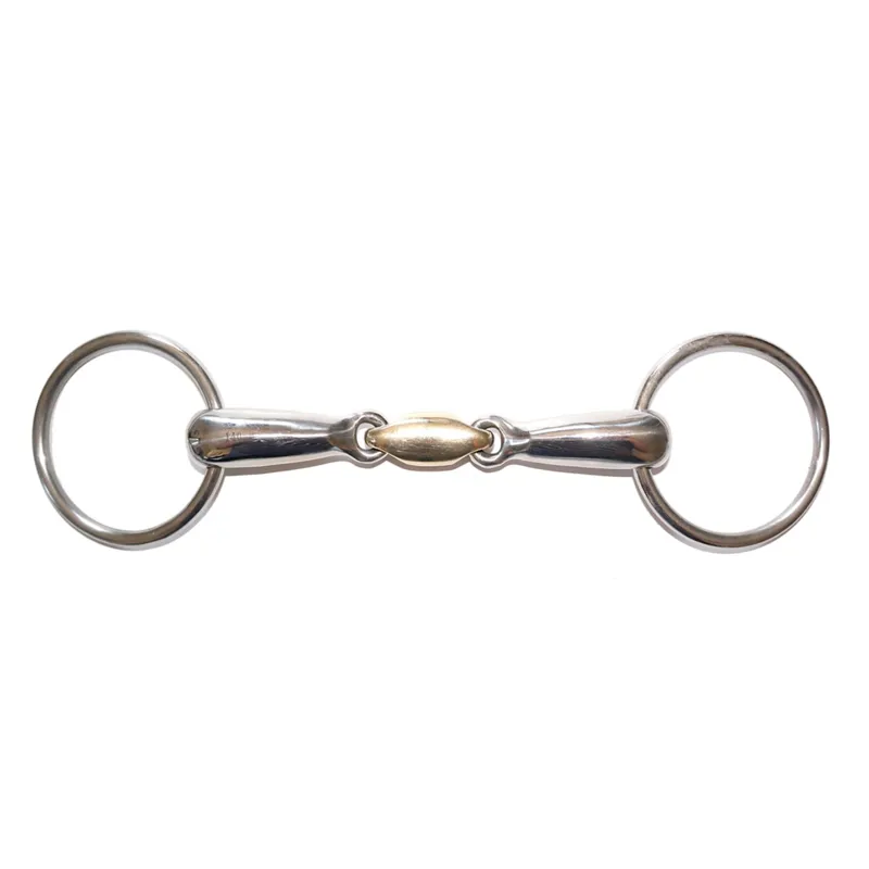 JHL Pro Steel Hollow Loose Ring Snaffle with Lozenge