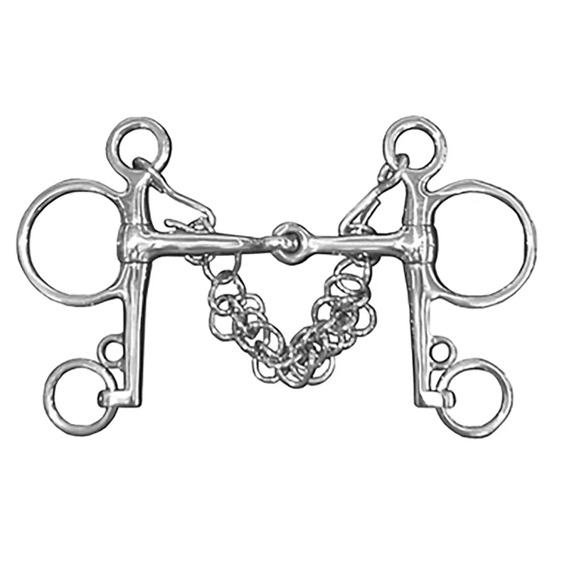 JHL Pro Steel Jointed Pelham Bit - Silver