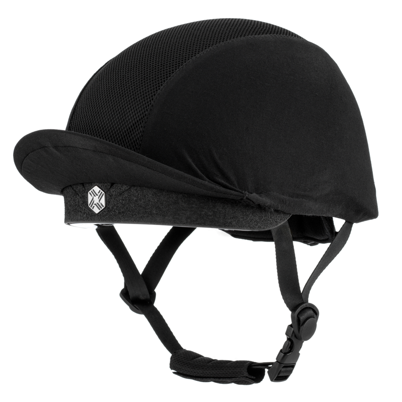EQX by Charles Owen Phoenix Jockey Skull - Black/Silver