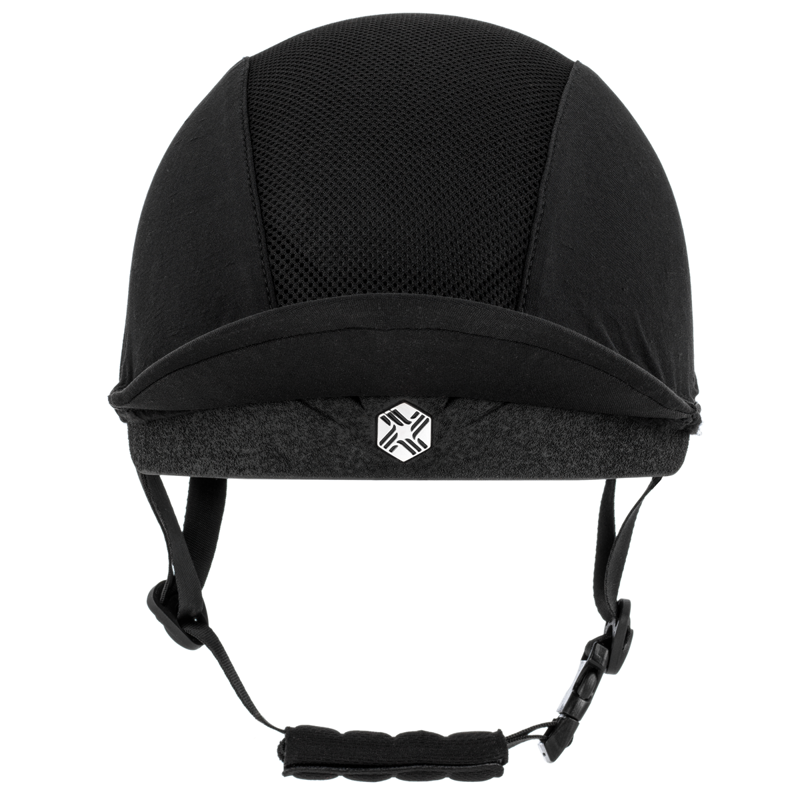 EQX by Charles Owen Phoenix Jockey Skull - Black/Silver-1