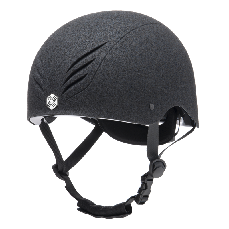 EQX by Charles Owen Phoenix Jockey Skull - Black/Silver-4