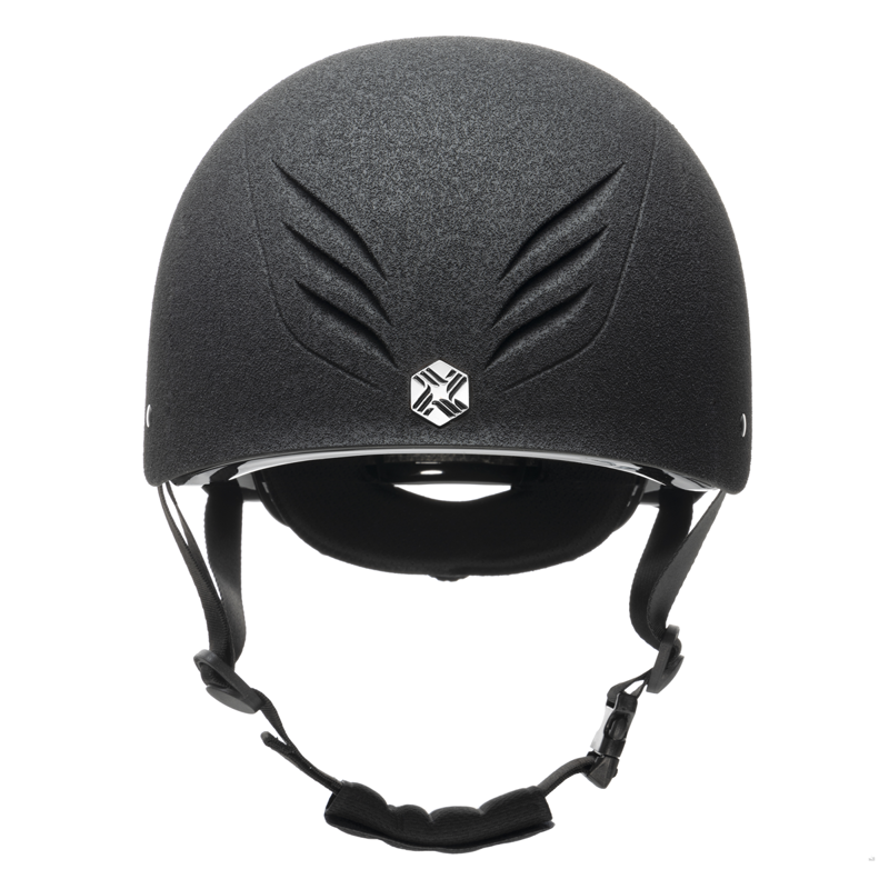 EQX by Charles Owen Phoenix Jockey Skull - Black/Silver-3