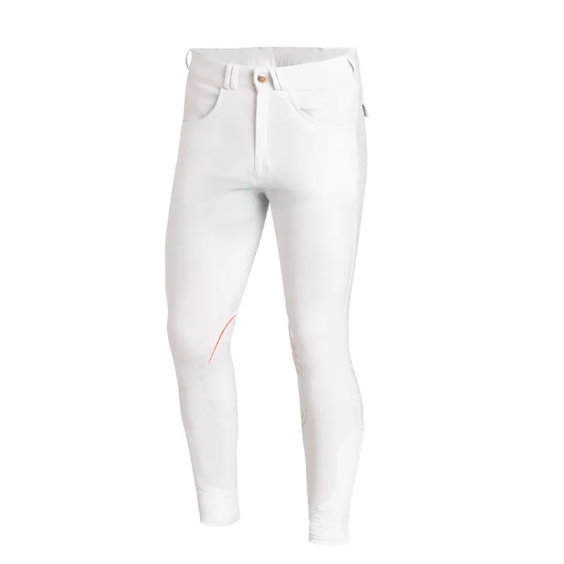 Schockemohle Draco Grip Mens Breeches - White