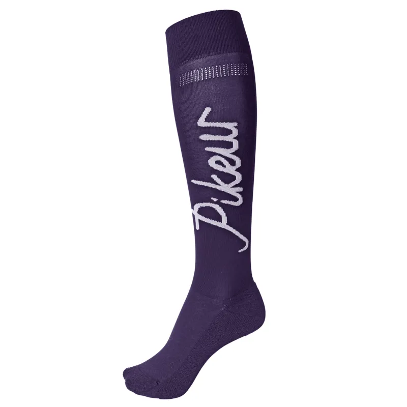 Pikeur Strass Flag Socks - Grape