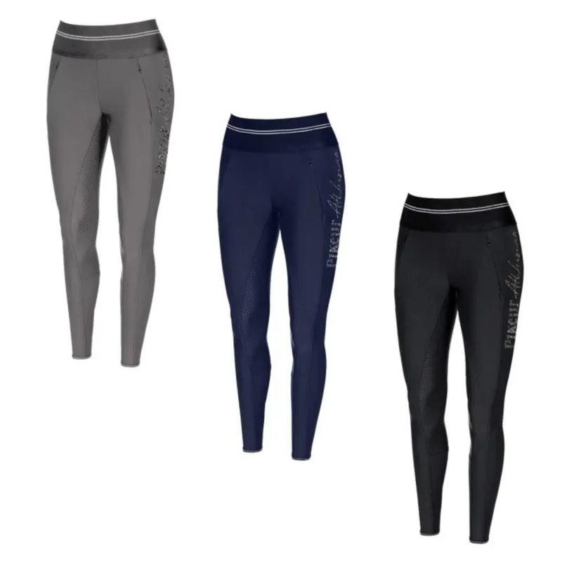 Pikeur Gia Grip Athleisure Ladies Riding Tights  - Bordeaux-1