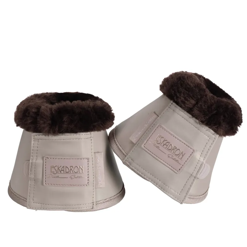 Eskadron Soft Slate Faux Fur Bell Boots Platinum 2020 - Greige