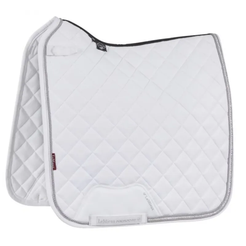 LeMieux Diamante Dressage Square  - White