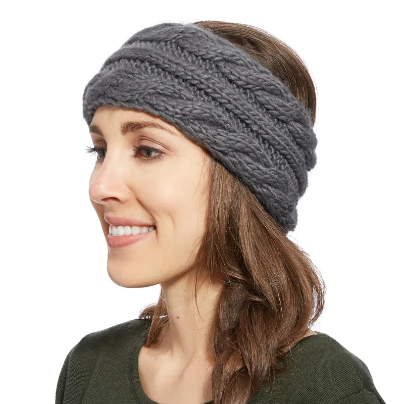 Ariat Ladies Cable Knit Headband - Coal