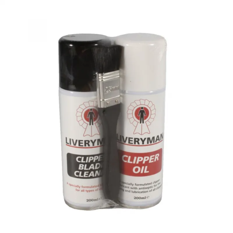 Liveryman Clipper Care Kit - Blade Wash Spray and Oil