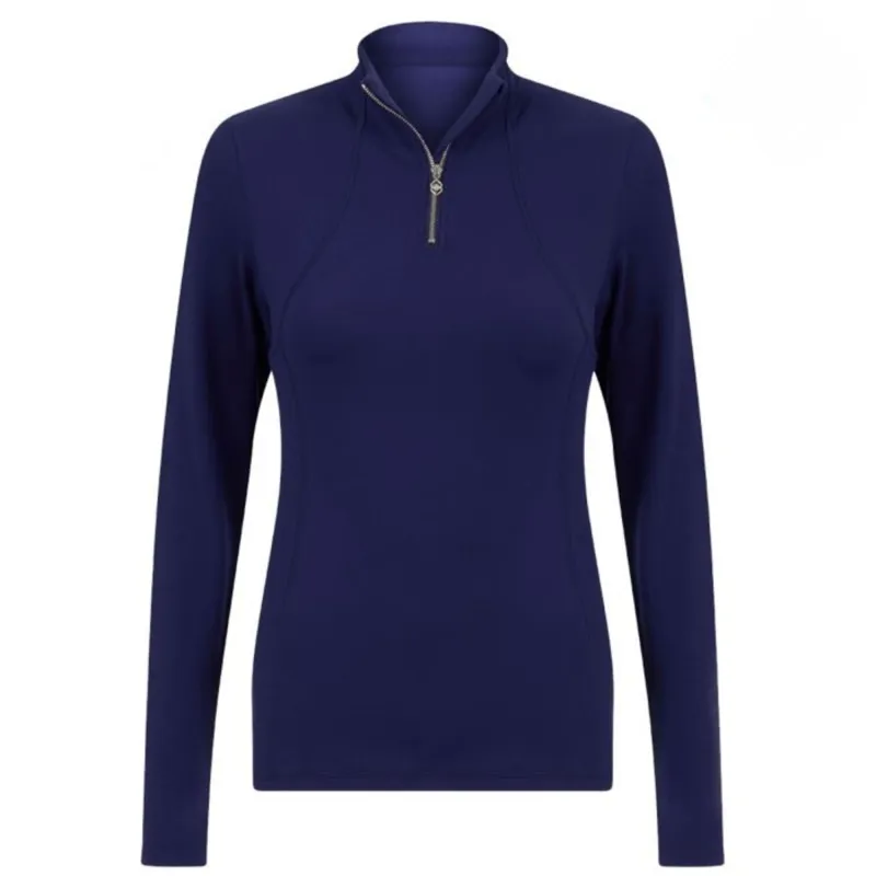 My LeMieux Liberte Zipped Base Layer - Ink Blue 