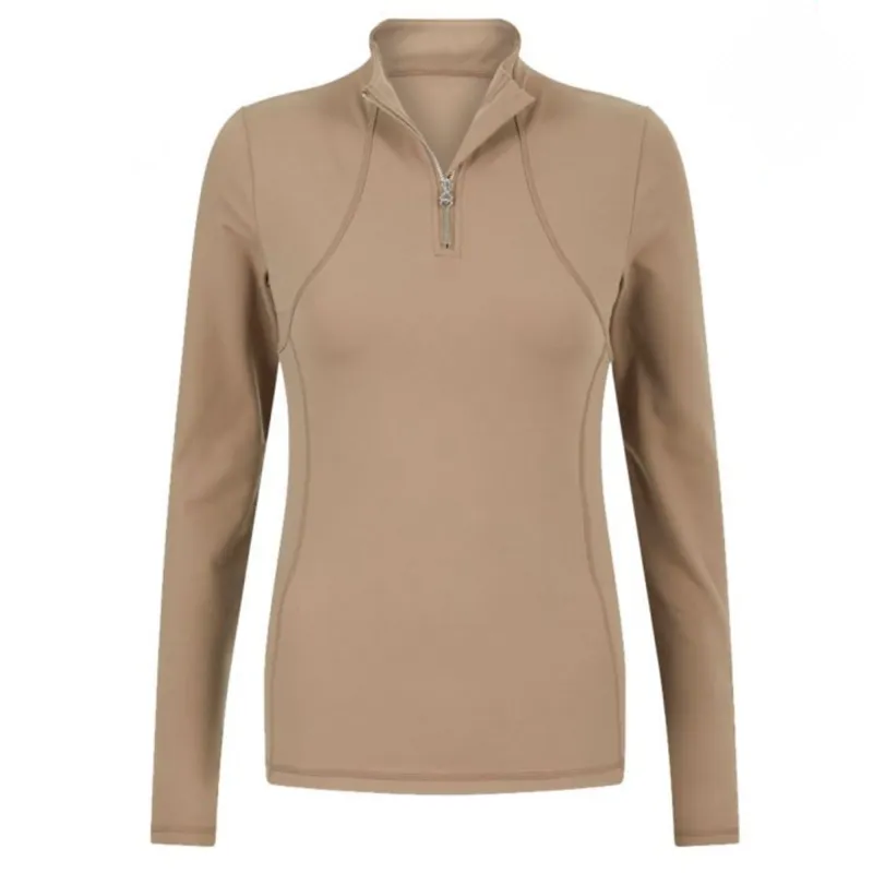 My LeMieux Liberte Zipped Base Layer - Mink 