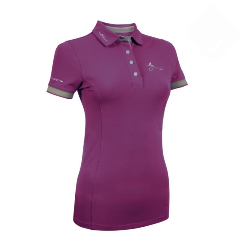 My LeMieux Ladies Polo Shirt - Plum