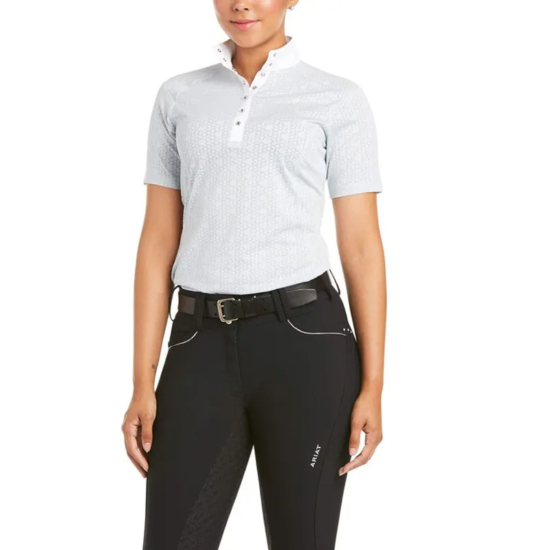 Ariat Womens Showstopper Show Shirt - Pearl Grey