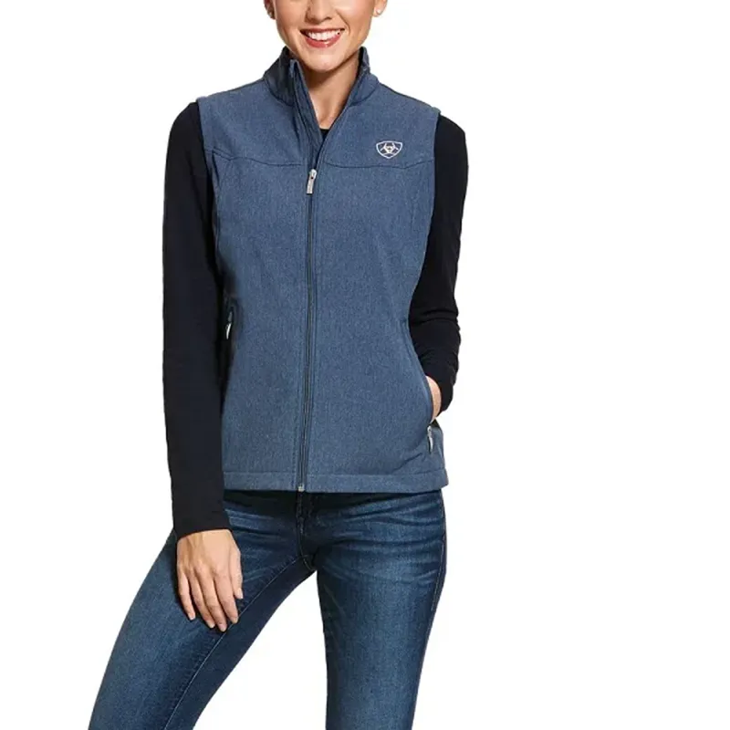 Ariat Ladies New Team Softshell Gilet - Lake Life Heather