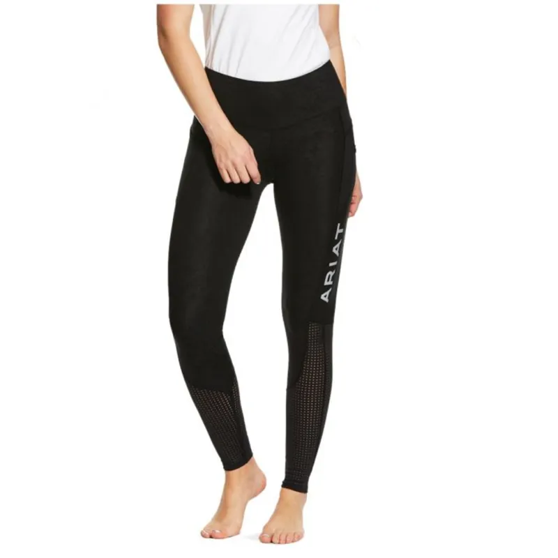 Ariat Women's EOS FS Riding Tights - Black Camo Emboss
