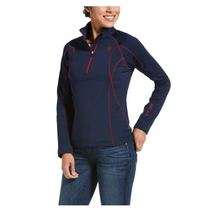 Ariat Womens Conquest 2.0 1/2 Zip Sweatshirt - Navy
