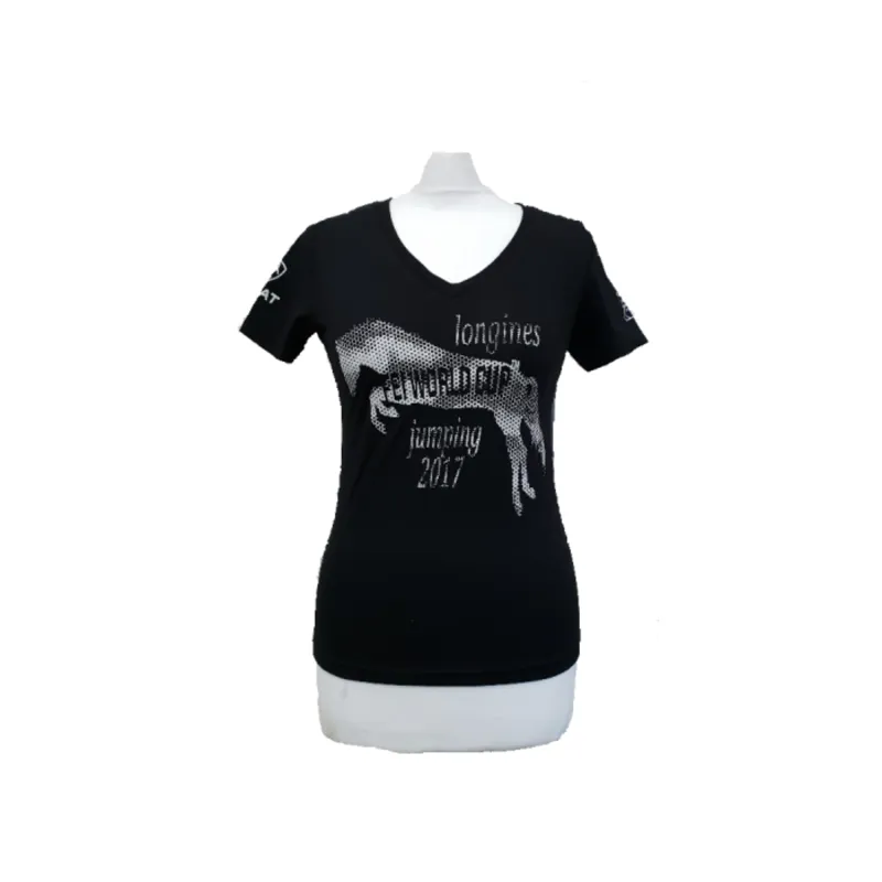 Ariat Ladies Graphic WC Jumping T-Shirt - Black