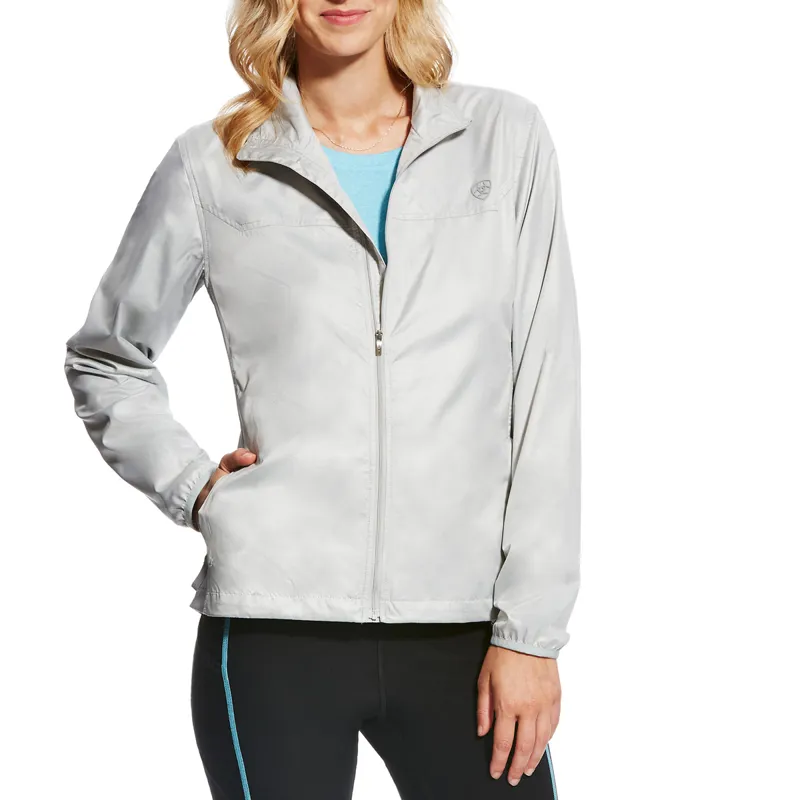Ariat Ideal Ladies Windbreaker Jacket - Heather Grey