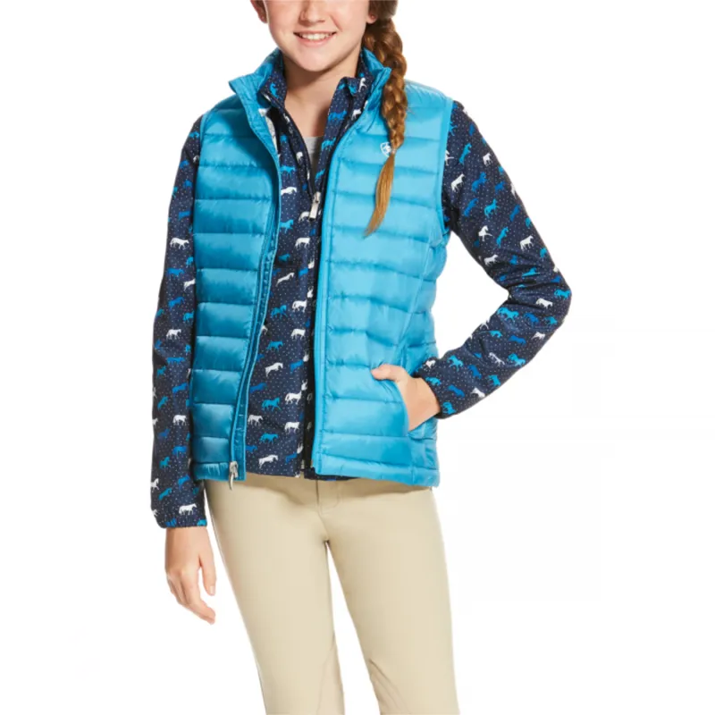 Ariat Girls Ideal Down Gilet - Barrier Blue
